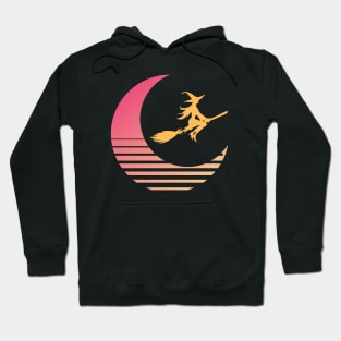 Witch Broom Moon Hoodie